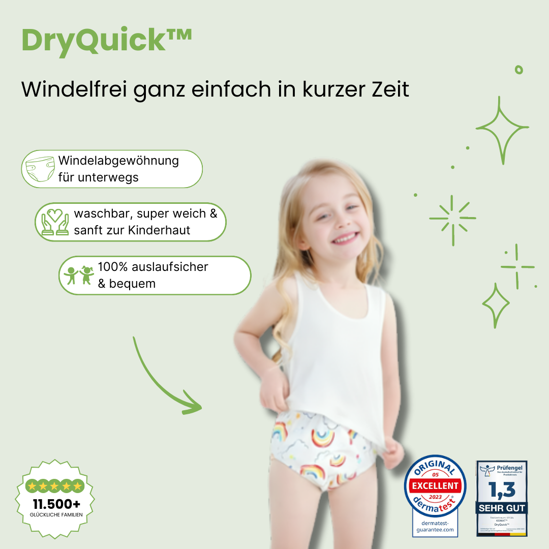 DryQuick™ - Auslaufsichere Windelshorts für unterwegs