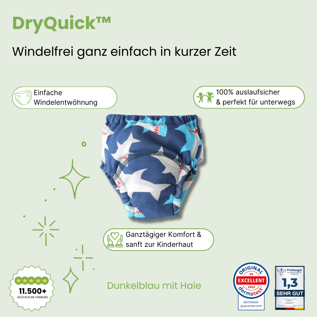 DryQuick™ - Auslaufsichere Windelshorts für unterwegs