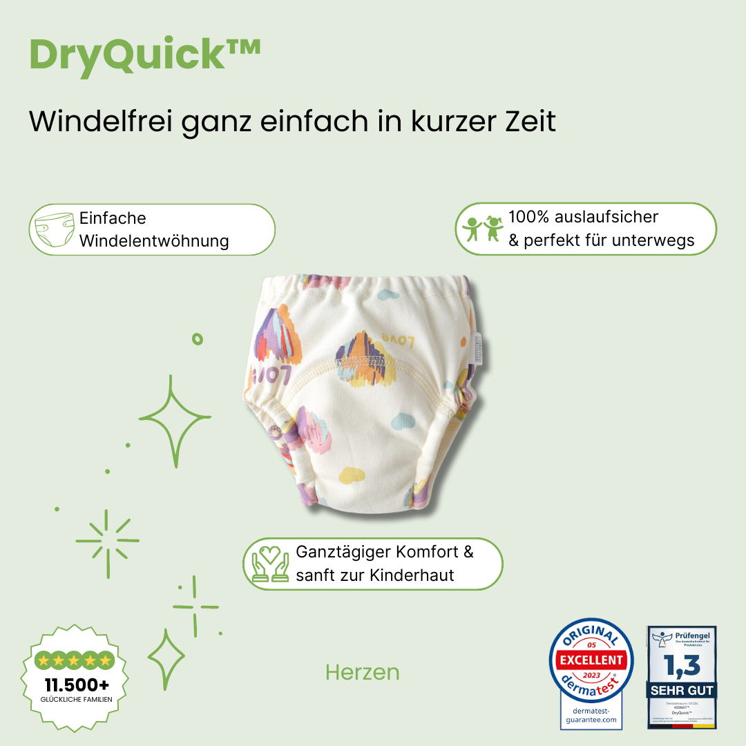 DryQuick™ - Auslaufsichere Windelshorts für unterwegs